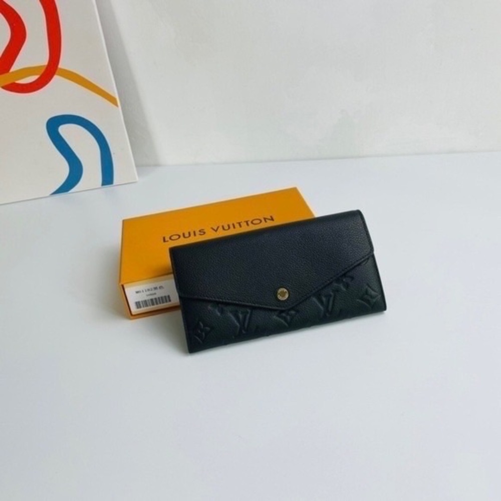 Louis Vuitton Monogram Empreinte Leather Sarah Wallet